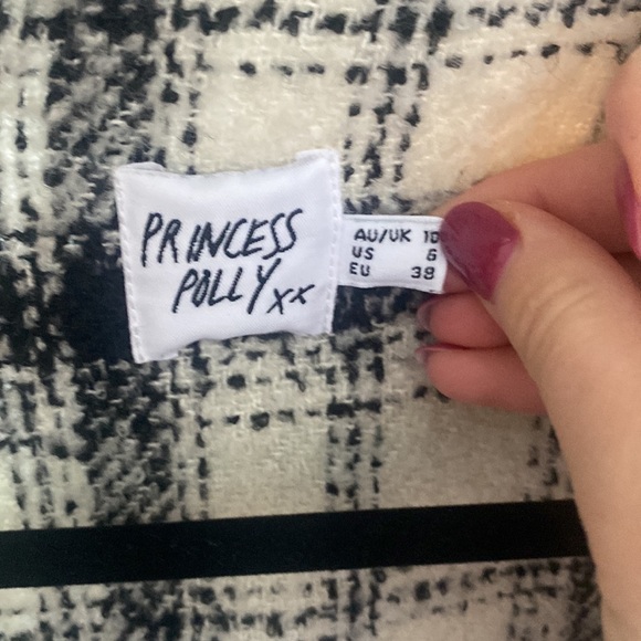 Princess Polly Last Call Jacket Check US 6 - Picture 5 of 6